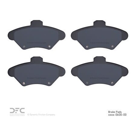 Dynamic Friction Co DFC 3000 Ceramic Brake Pads - Dynamic Friction Company 1310-0600-00 1310-0600-00
